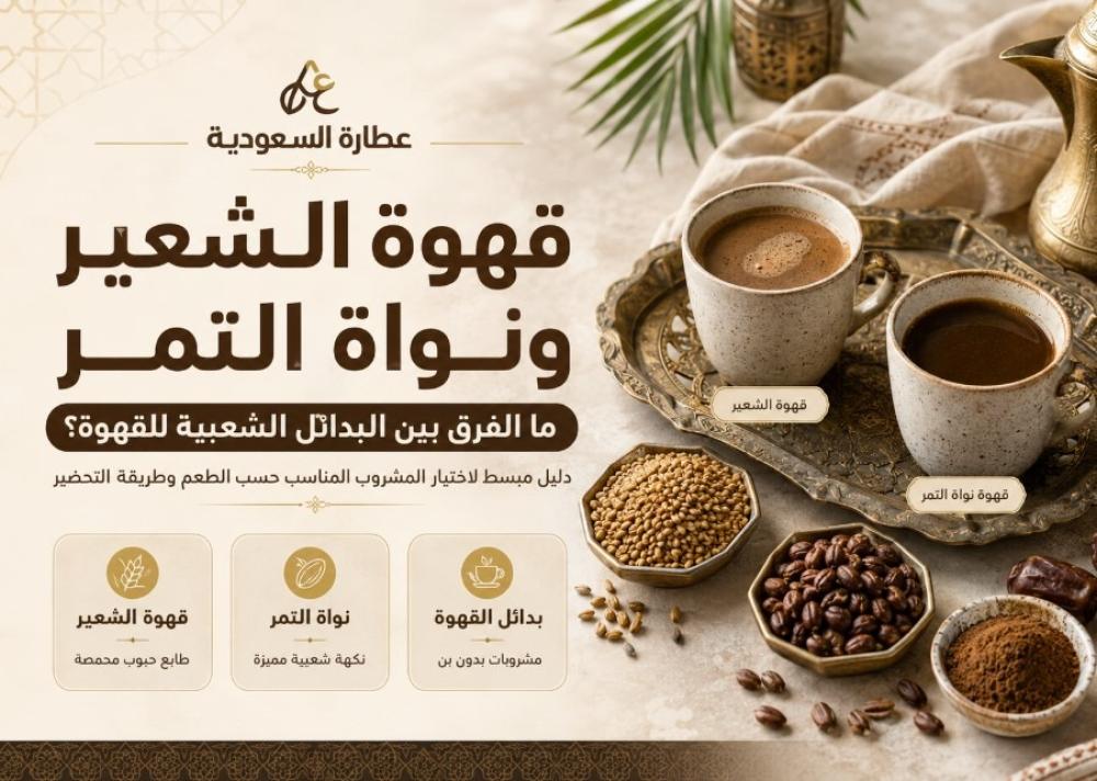 قهوة الشعير ونواة التمر: الفرق بين بدائل القهوة الشعبية