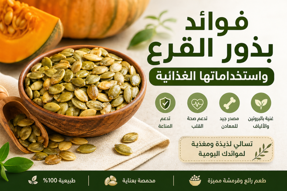 فوائد بذور القرع واستخداماتها الغذائية