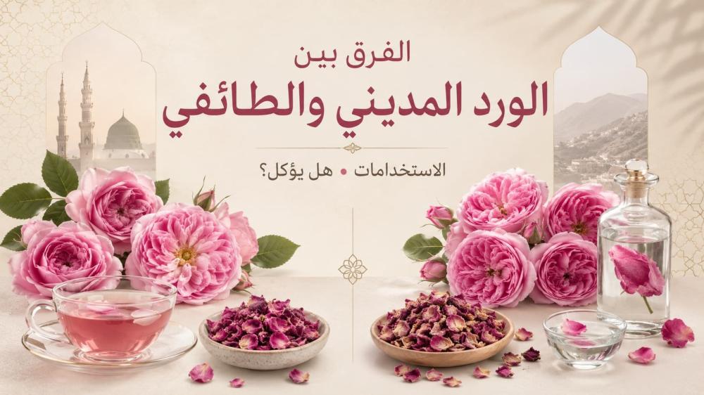 الفرق بين الورد المديني والطائفي: الاستخدامات وهل يؤكل؟