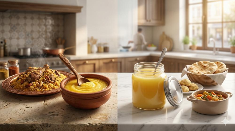 كيف تختار سمن الغنم المناسب للطبخ ومتى تختار السمن البقري