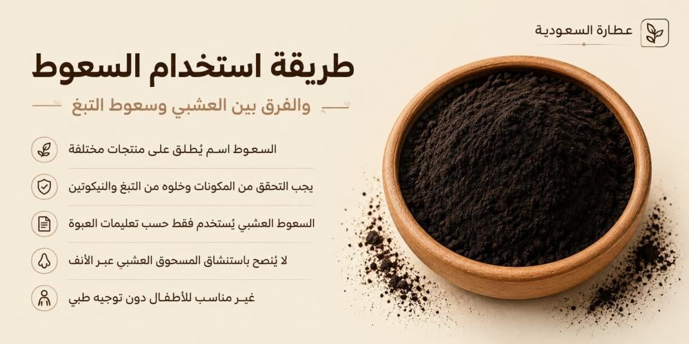 طريقة استخدام السعوط والفرق بين العشبي وسعوط التبغ