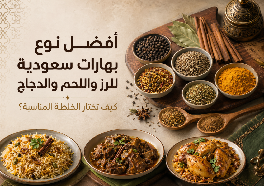 أفضل نوع بهارات سعودية للرز واللحم والدجاج