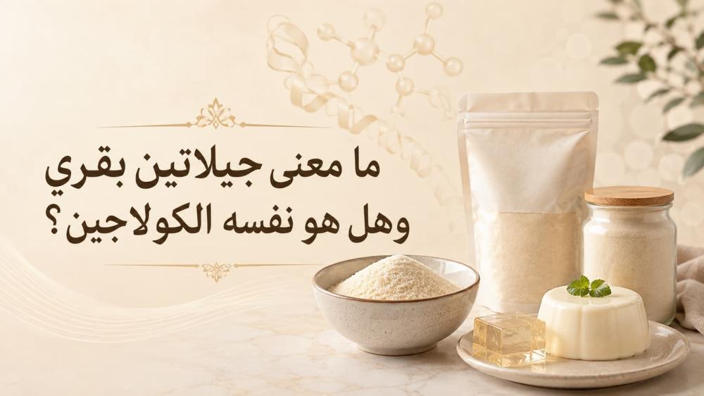 ما معني جيلاتين بقري وهل هو نفسه الكولاجين؟