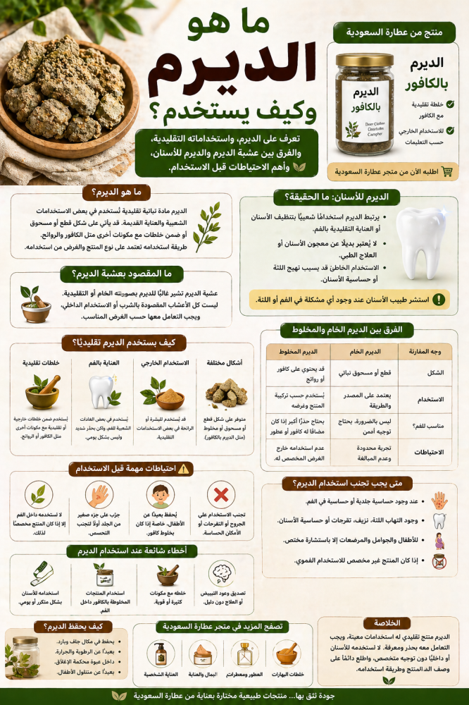 ما هو الديرم وكيف يستخدم؟