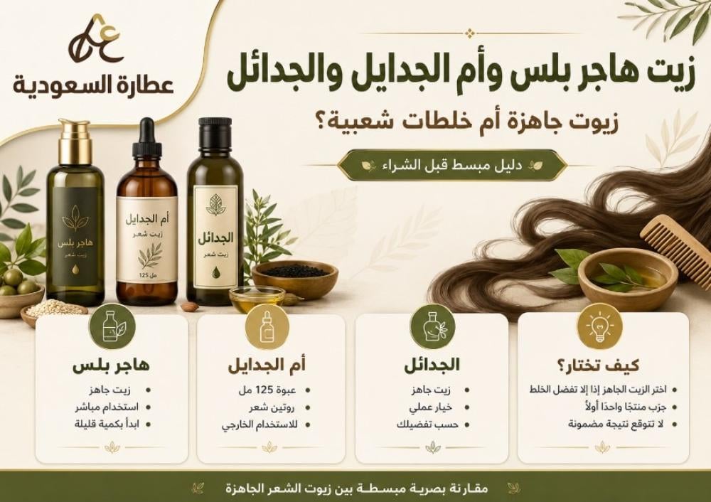 زيت أم الجدايل والجدائل وهاجر بلس: ما الفرق؟