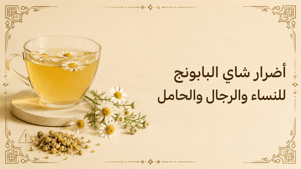 أضرار شاي البابونج للنساء والرجال والحامل