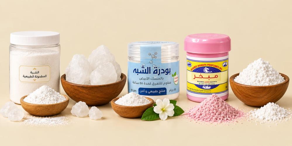 فوائد الشبة للبشرة والإبط والعرق و المهبل و التبييض