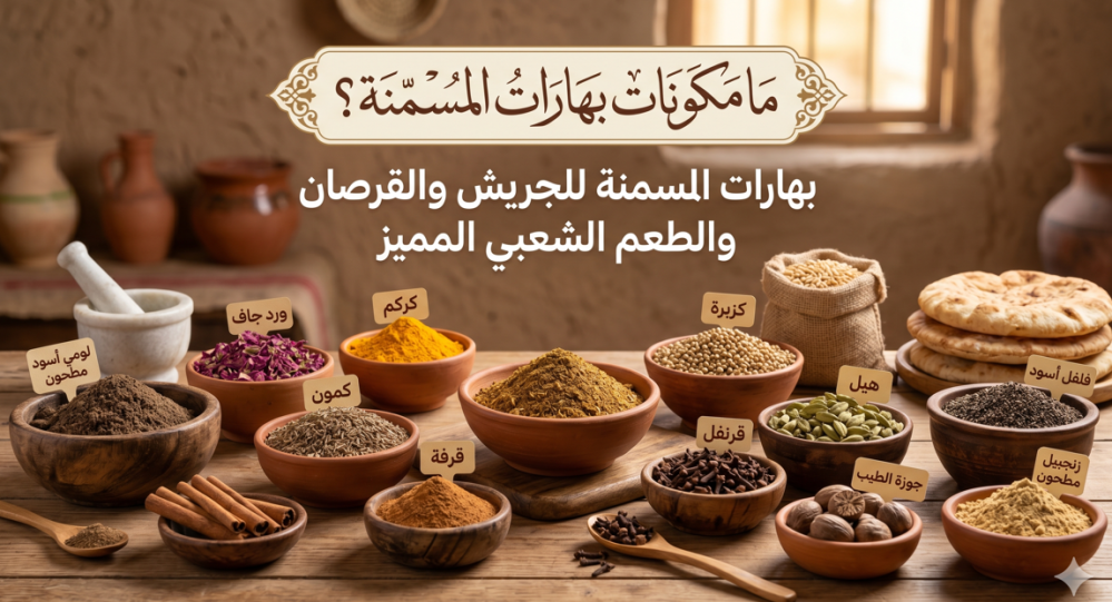 ما مكونات بهارات المسمنة؟ ولماذا تعطي الجريش والقرصان