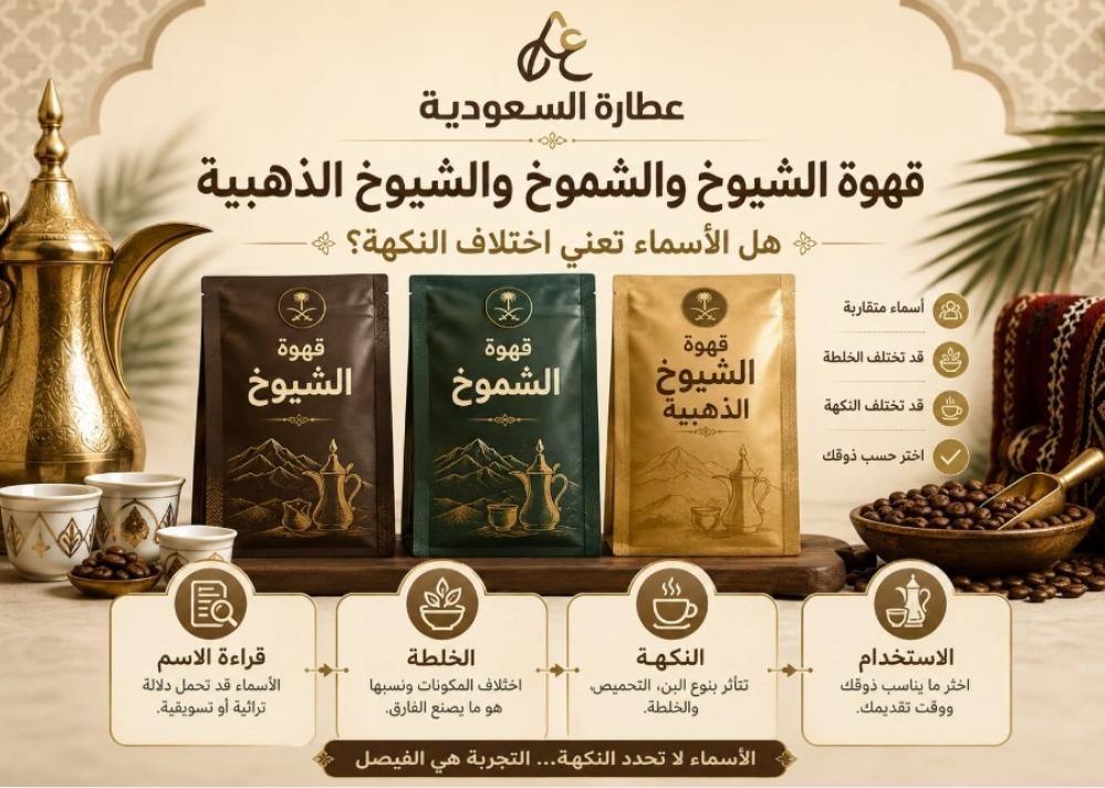 قهوة الشيوخ والشموخ والشيوخ الذهبية