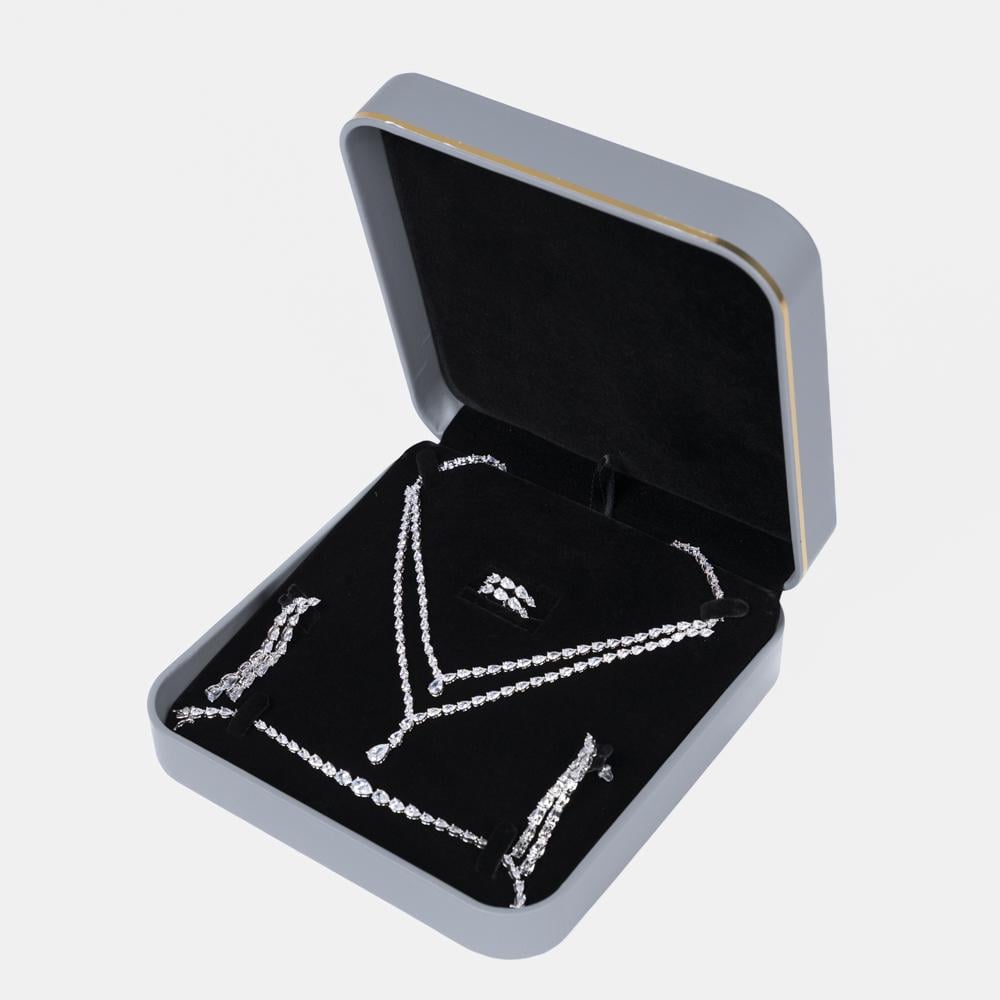 طقم سهرة زركون بتصاميم الالماس