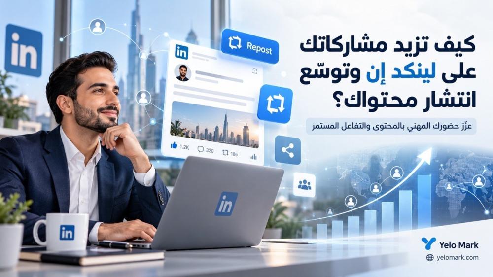 كيف تزيد مشاركاتك على لينكد إن وتوسّع انتشار محتواك؟