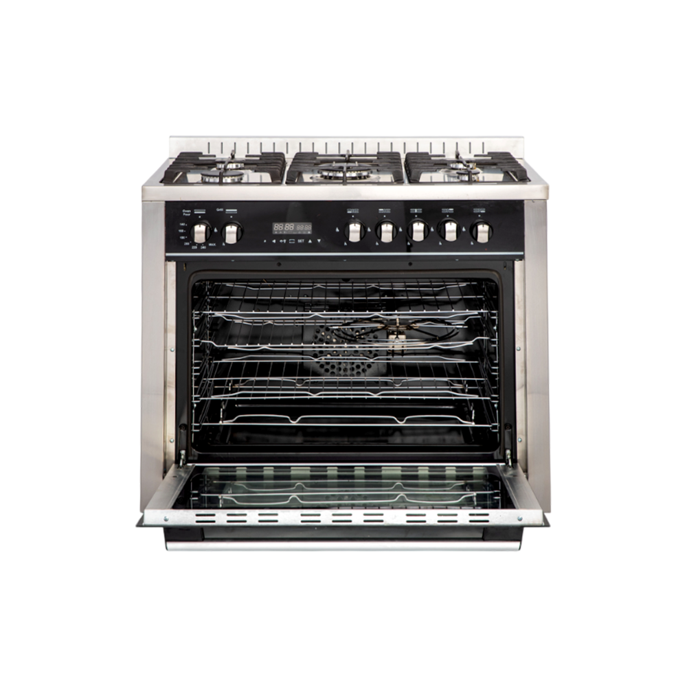 فرن غاز يونكس (Unix) الفاخر مقاس 60×90 سم موديل PRM6090SS-1GC-511-DSP – لون استيل، لمسة فخامة وأداء طهي احترافي