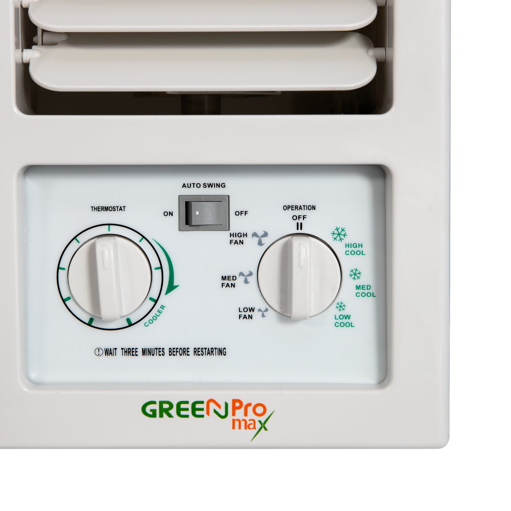مكيف شباك جرين برو ماكس (Green Pro Max) بارد 20000 وحدة – موديل 24GPCW بكمبروسر روتاري وضمان ممتد
