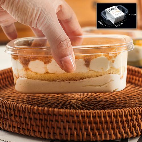 علب بلاستيك شفافه مستطيله | 13.2 * 8.6 سم | ارتفاع...