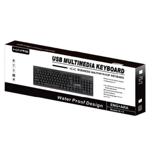 كيبورد USB KEYBOARD MULTIMEDIA HAING BT-K12