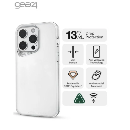 كفر gear4 شفاف ايفون 15 PLUS