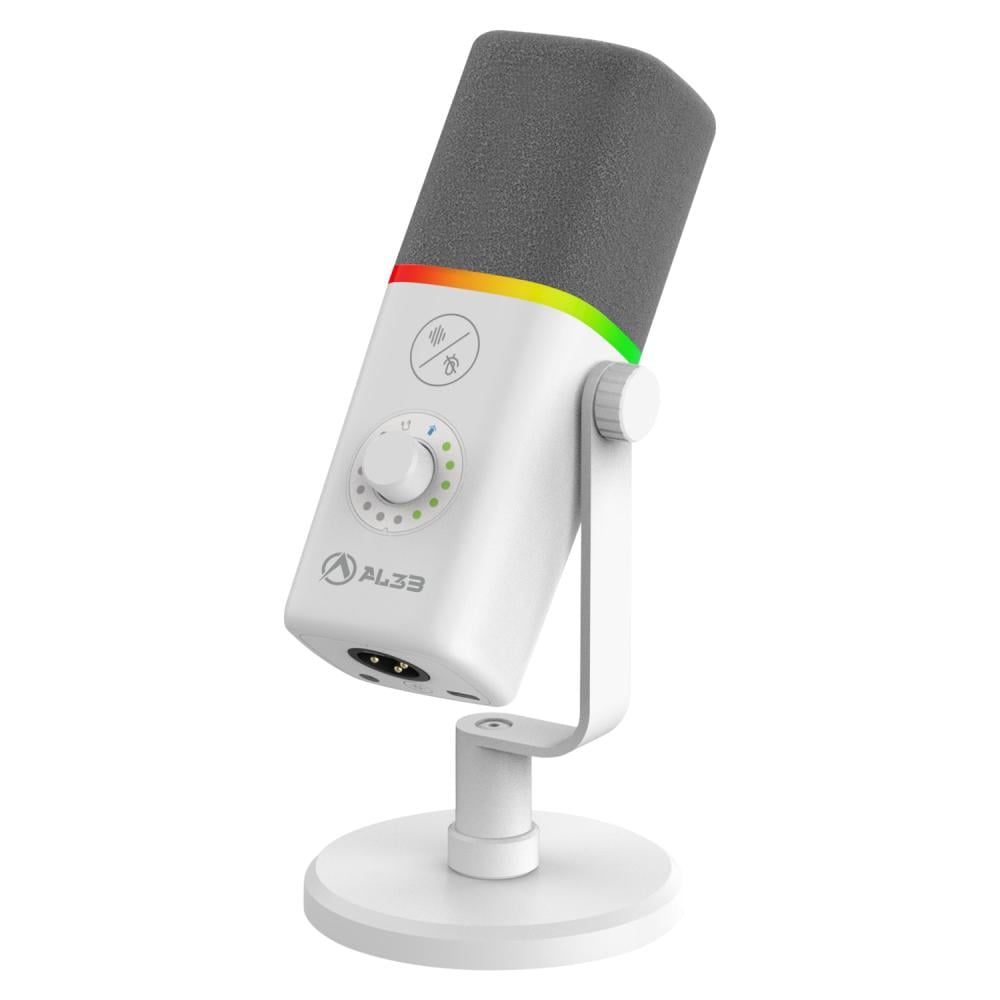 مايك قيمنق بيور كاست -  MIC GAMING PURECAST AL3B WHITE XLR