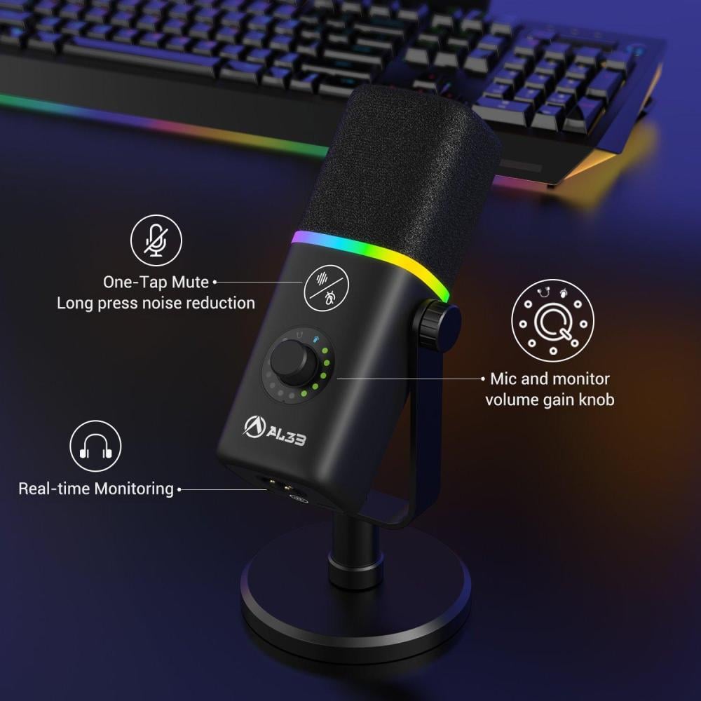 مايك قيمنق بيور كاست -  MIC GAMING PURECAST AL3B WHITE XLR