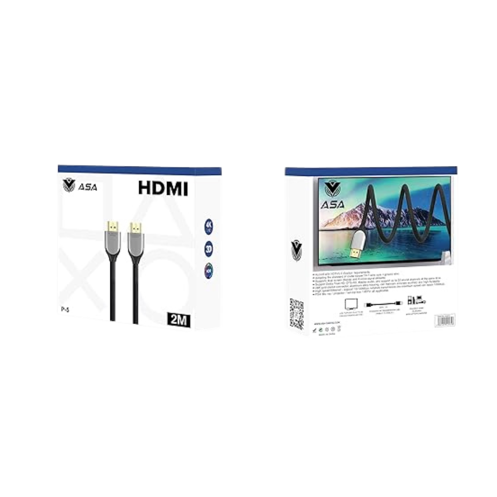 سلك كيبل اتش دي 2 متر ASA CABLE HDMI