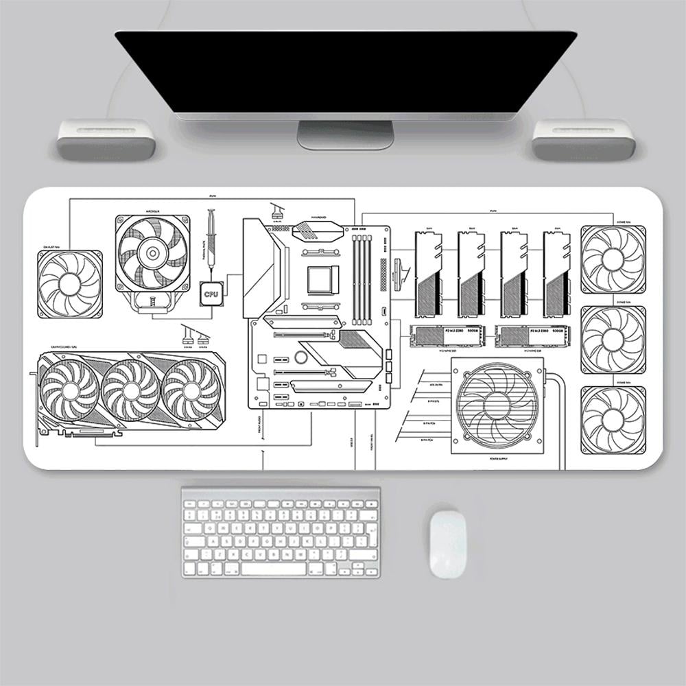 ماوس باد - MOUSEPAD PC 90x40x3MM