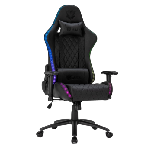 كرسي العاب اضاءه ASA CHAIR 222 RGB BLACK