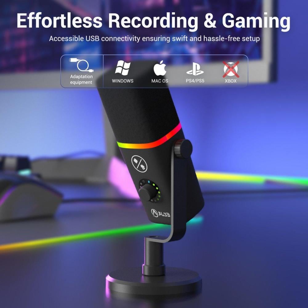 مايك قيمنق بيور كاست -  MIC GAMING PURECAST AL3B WHITE XLR