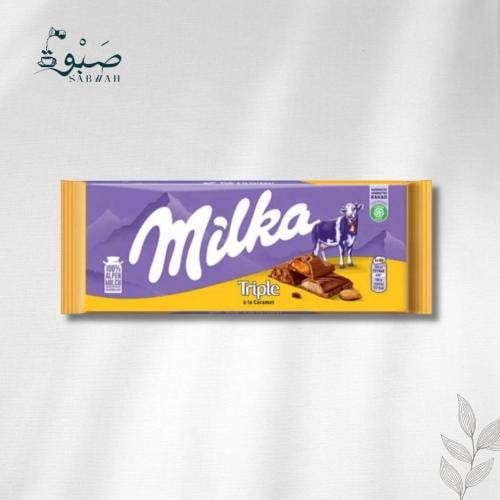 لوح شوكولاتة ميلكا بالكراميل