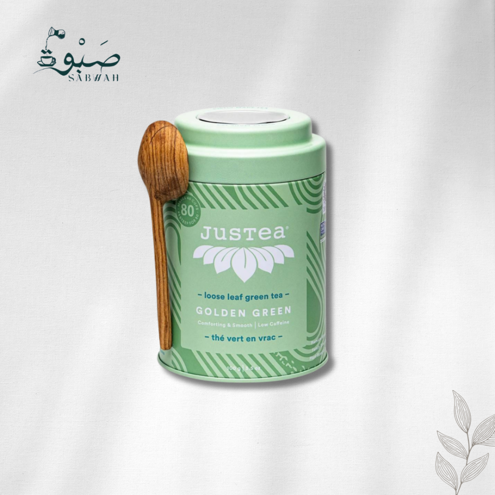 الشاي الاخضر الذهبي الفاخر من جست تي الكندية