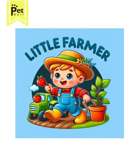 Book: Little Farmer: Color the Animals and Plants...