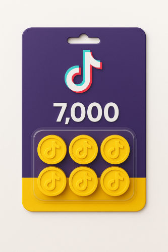 شحن تيك توك 7,000 عملة