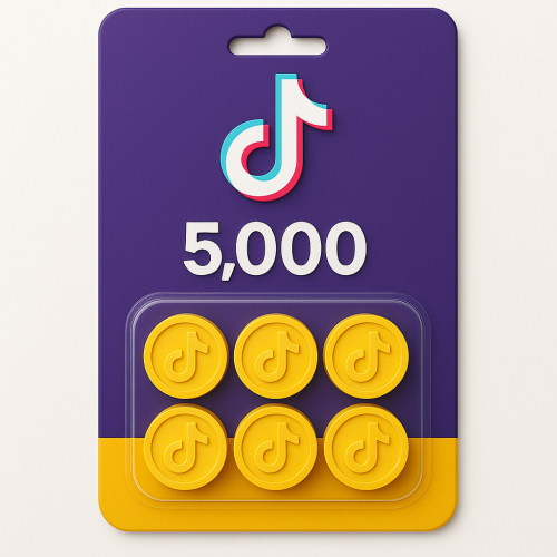 شحن تيك توك 5,000 عملة
