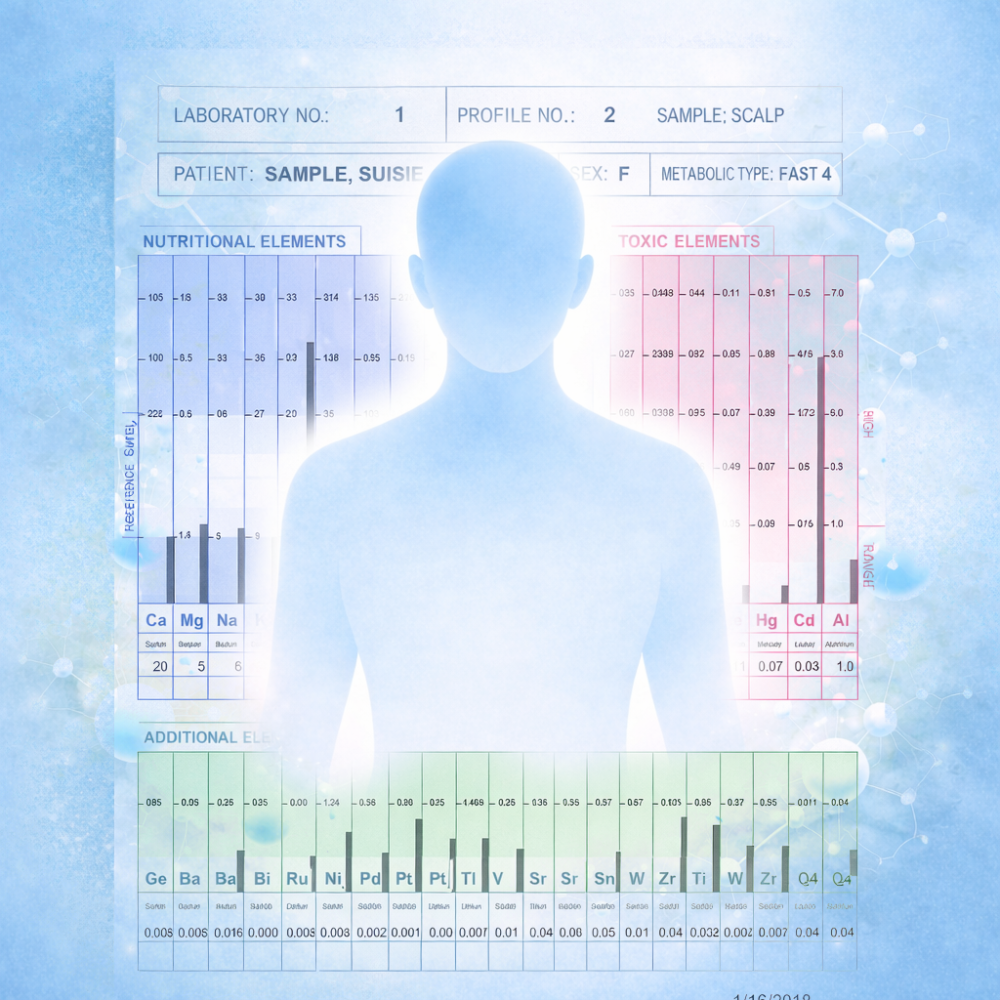 تحليل المعادن في الجسم