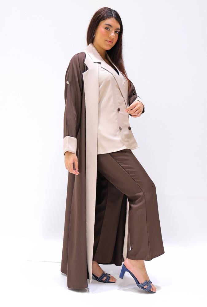 عباية ثلاث قطع ملون 1167320