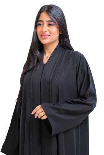 عباية تطريز ناعم من الامام 1221301