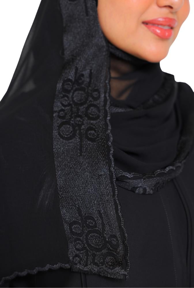 طرحة مطرزة شيفون 146701