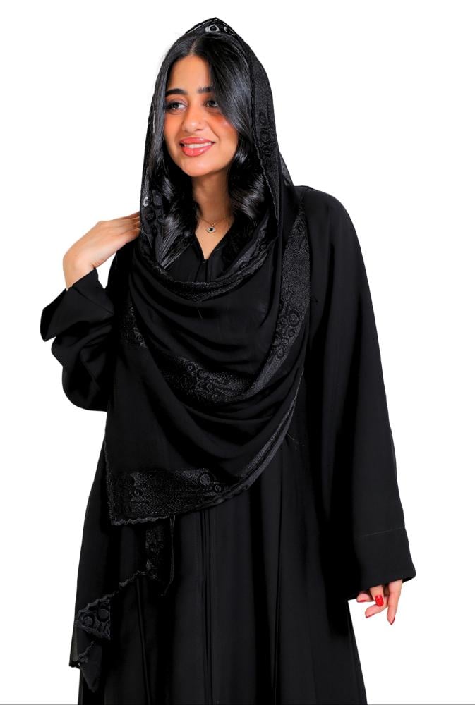 طرحة مطرزة شيفون 146701