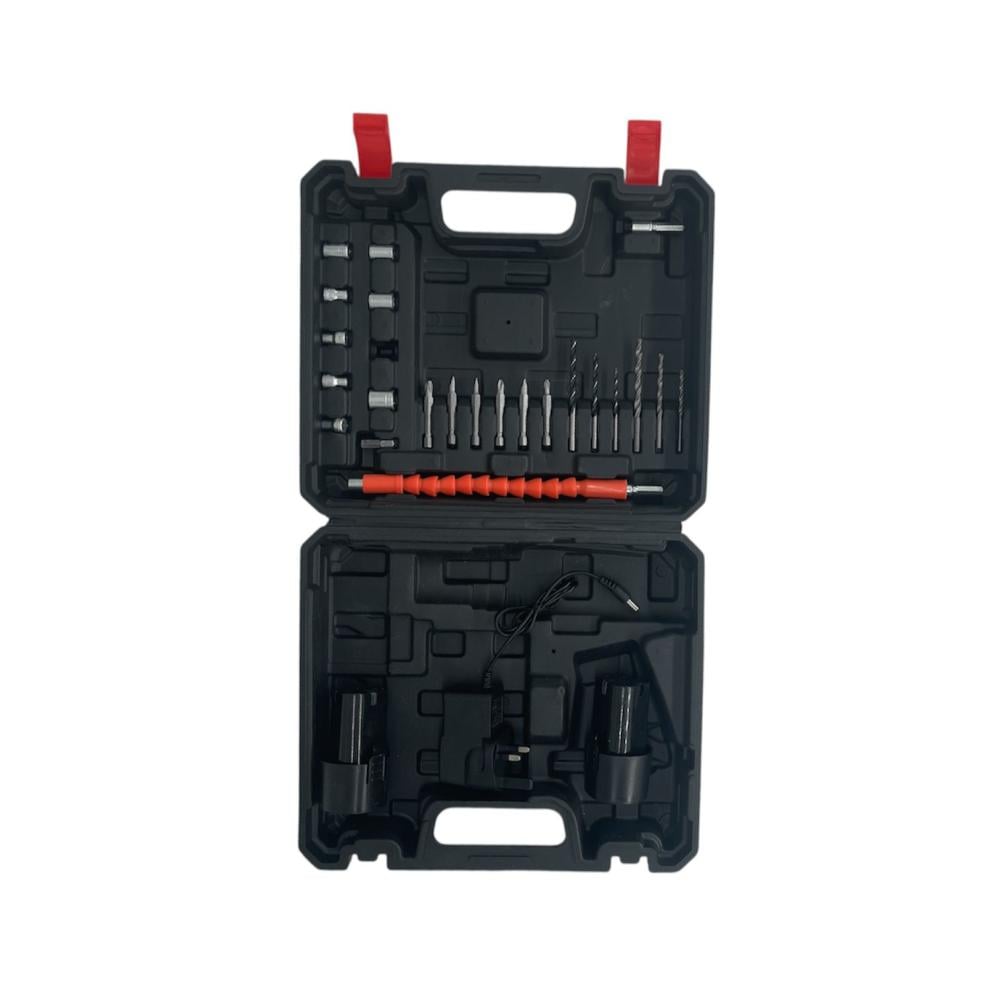 طقم دريل POWER TK 12V | بدون فحمات – صغير وخفيف بعزم 30 نيوتن متر