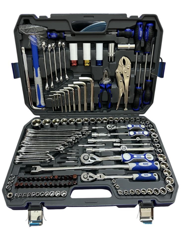 عدة صيانة متكاملة 142 قطعة | BOSS | احترافية ومناسبة لجميع الاستخدامات