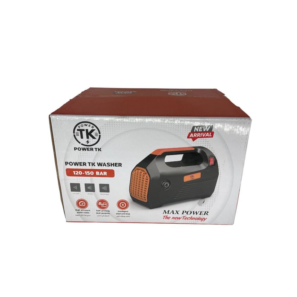 مضخة ماء عالية الضغط صغيرة الحجم – 120–150 بار – 800 واط – POWER TK أسود