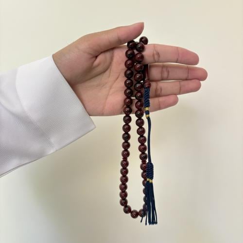 سبحة بكلايت عنابي كركوشة كحلي