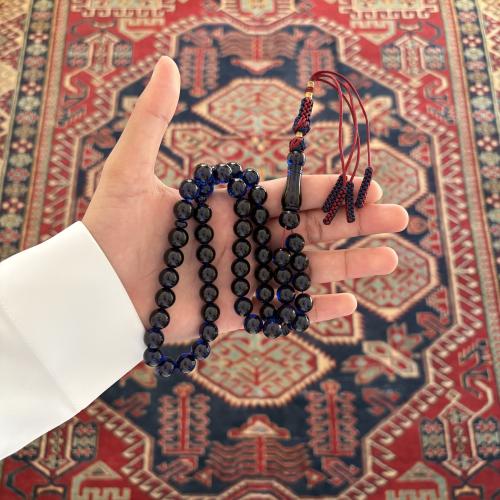 سبحة زعفراني فواح حربا كحلي كركوشه عنابي وكحلي