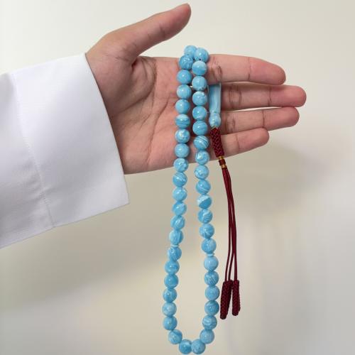 سبحة بكلايت ثلجي كركوشة عنابي