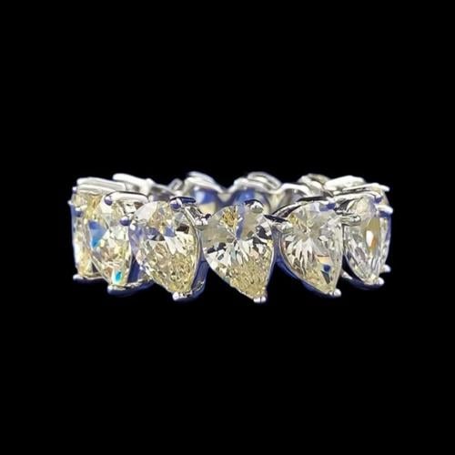 Double ring-pear cut