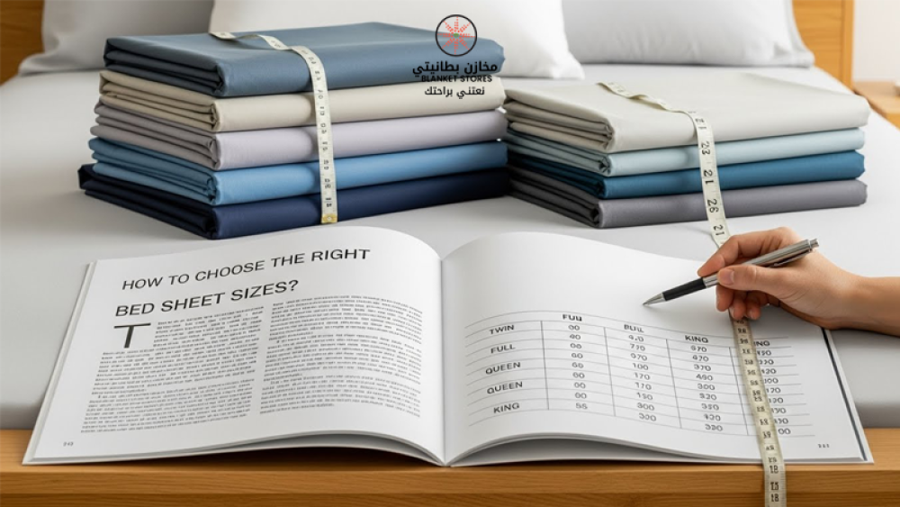 كيف تختارين مقاسات مفارش السرير المناسبة؟ دليل شامل لاختيار المفرش المثالي