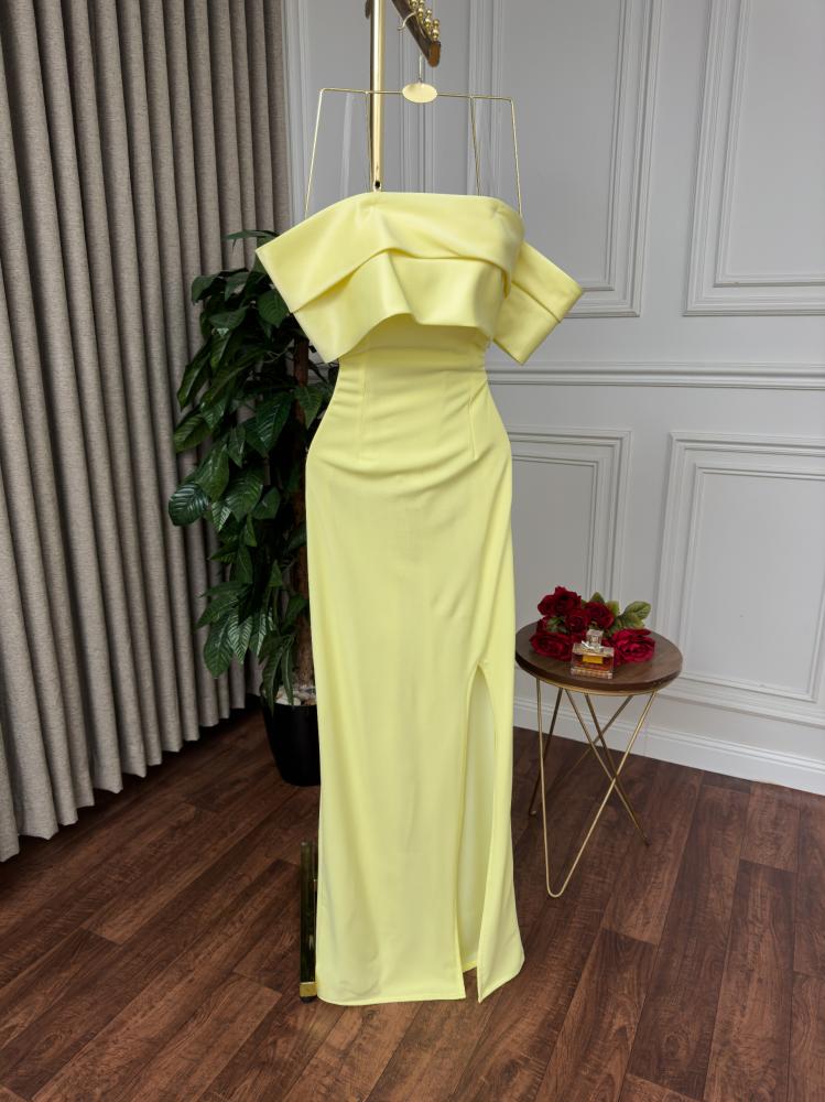evening dresses yellow color A Line V Neck Satin Long Prom Dresses, A Line V Neck Yellow Sat  morievent flowy a A Line V Neck Yellow