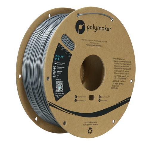 polymaker PolyLite™ PLA Steel Grey/1.75mm/1kg