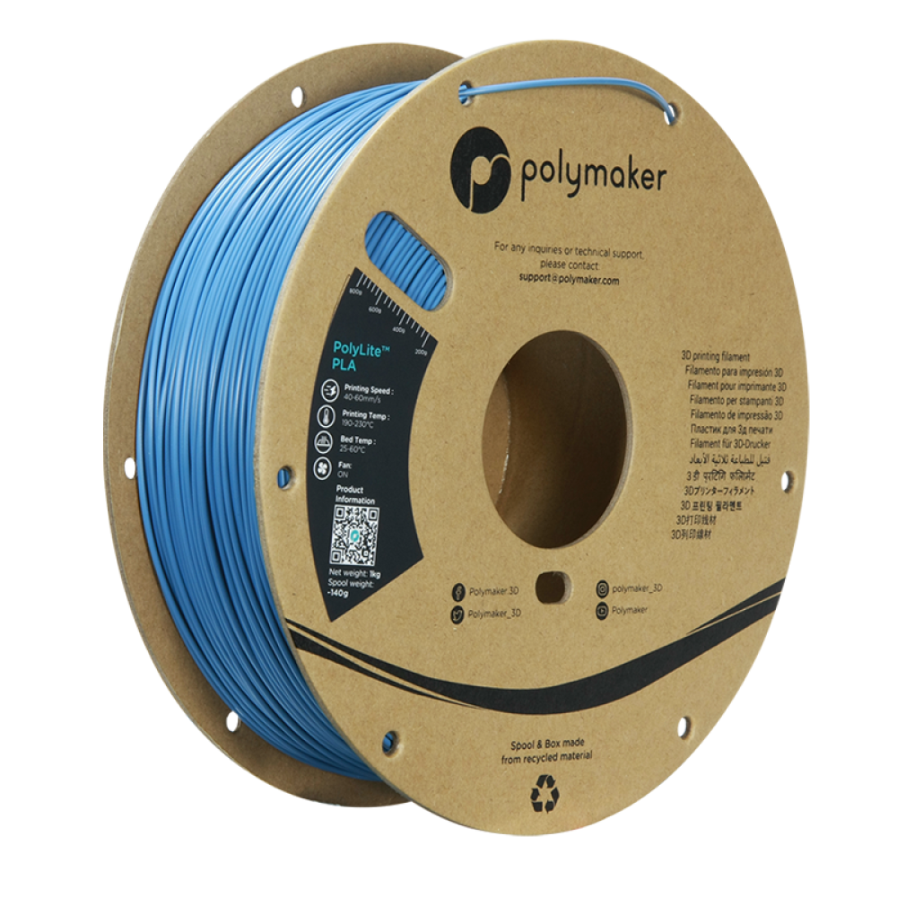 polymaker PolyLite™ PLA Stone Blue/1.75mm/1kg