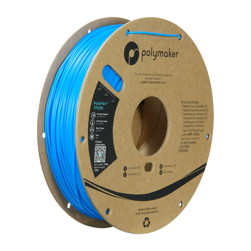 polymaker PolyFlex™ TPU95 Blue/1.75mm/0.75kg