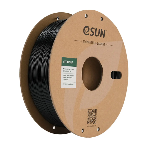 eSun eTPU-95A (Black) 1.75mm 3D Filament 1KG