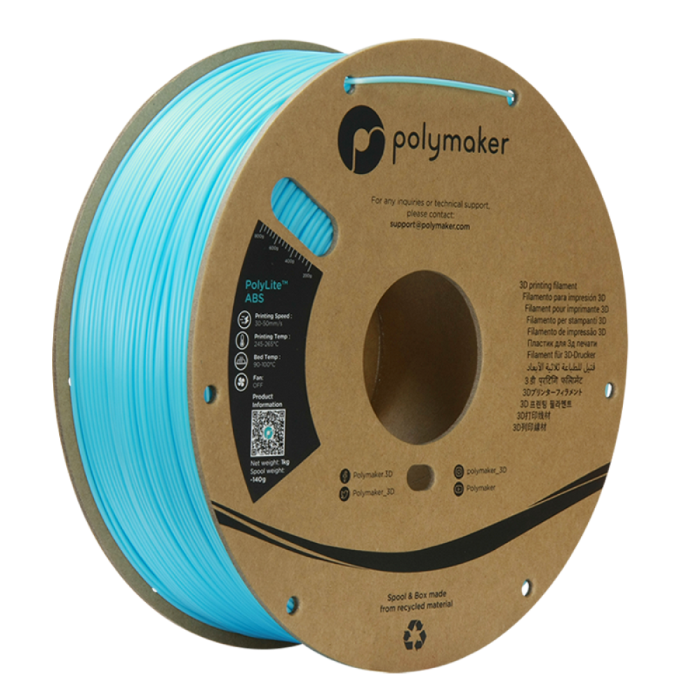 polymaker PolyLite™ ABS Light Blue/1.75mm/1kg